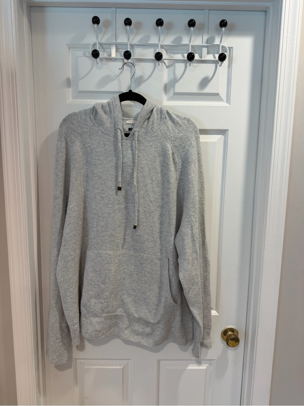 Joseph Abboud Light Gray Men's Hooded Pullover Sweater Sz XXL